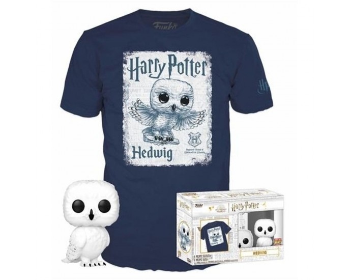Funko Pop!  Tee (Adult): Harry Potter - Hedwig Vinyl Figure  T-Shirt (S)
