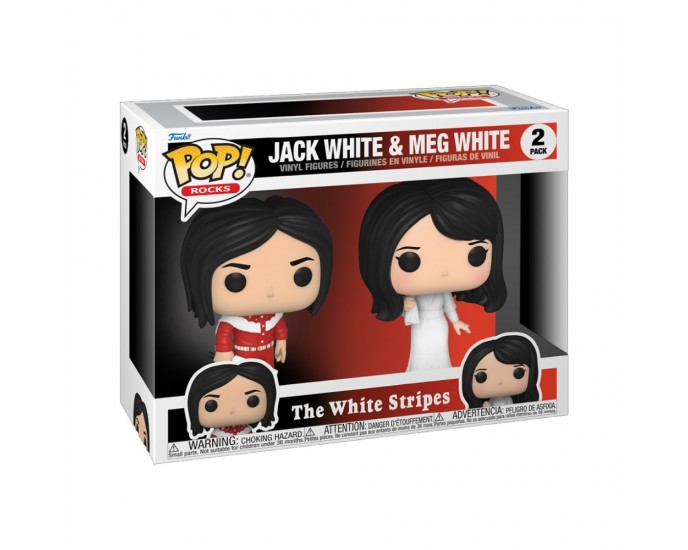 Funko Pop! 2-Pack Rocks: The White Stripes - Jack White  Meg White Vinyl Figures