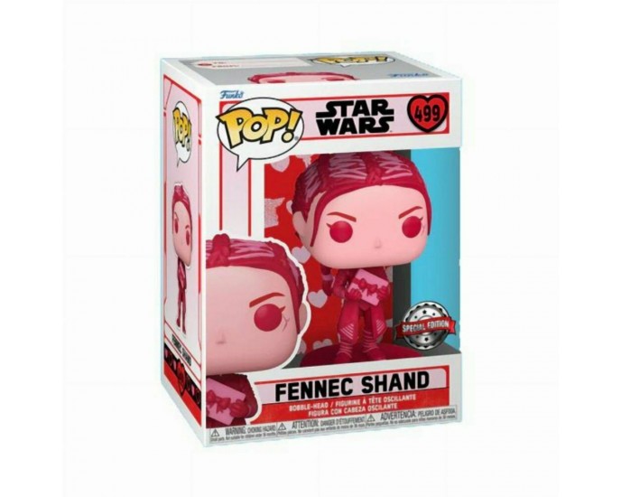 Funko Pop! Star Wars: Valentines S2 - Fennec Shand (Special Edition) #499 Bobble-Head Vinyl Figure