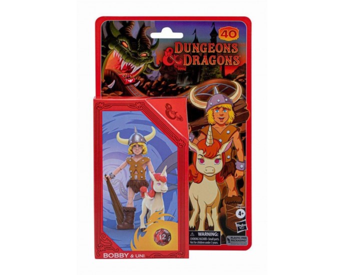 Hasbro Fans - Dungeons  Dragons Retro Collection: Bobby  Uni Action Figures (15cm) (Excl.) (F4877)