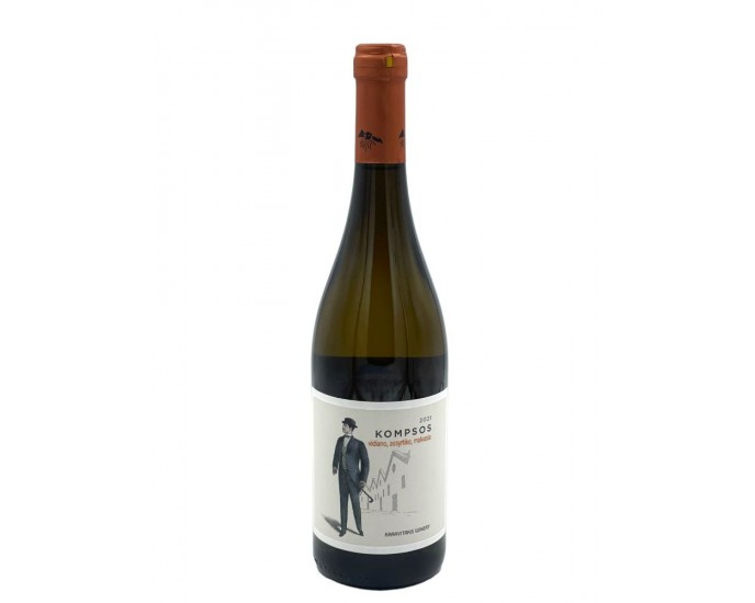 Karavitakis Winery - Kompsos Vidiano,Assyrtiko,Malvasia - White Dry Wine,750ml