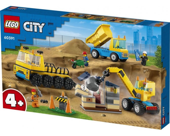 LEGO® City: Construction Trucks and Wrecking Ball Crane (60391) LEGO