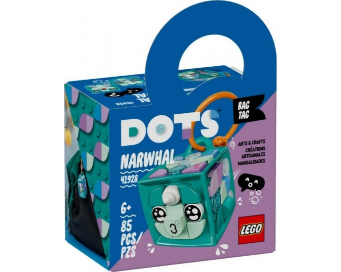 LEGO® DOTS: Bag Tag Narwha (41928) LEGO