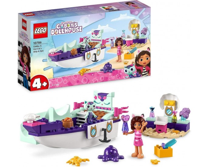 LEGO® Gabbys Dollhouse: Gabby and MerCat’s Ship and Spa (10786) LEGO