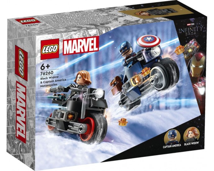 LEGO® Marvel: Black Widow  Captain America Motorcycles (76260) LEGO