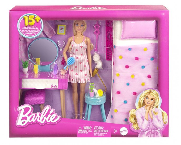 Mattel Barbie: Bedroom with Doll (HPT55)