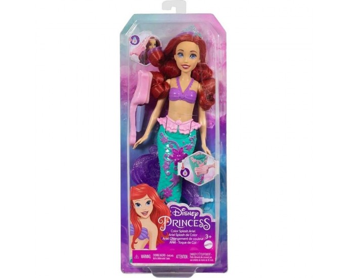 Mattel Disney: Barbie Princess - Color Splash Ariel Mermaid Doll (HLW00)