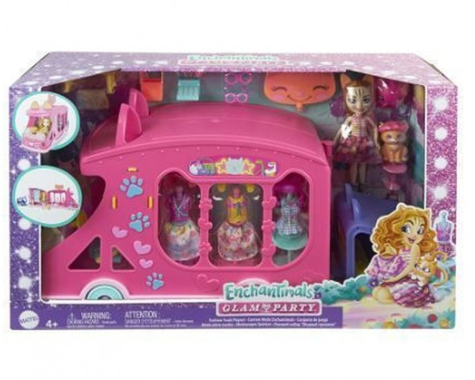 Mattel Enchantimals Glam Party - Fashion Truck Playset (HPB34) 
