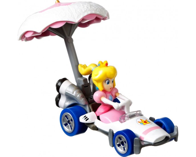 Mattel Hot Wheels Mario Kart: Princess Peach B-Dasher + Peach Parasol (GVD36)