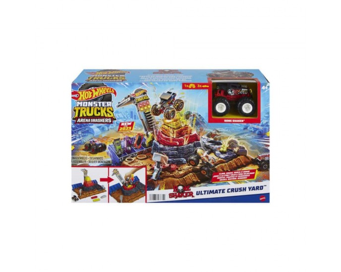 Mattel Hot Wheels Monster Trucks:  Arena Smashers - Ultimate Crush Yard (HNB96)