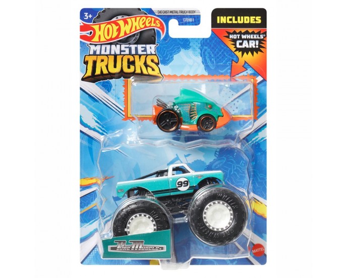 Mattel Hot Wheels Monster Trucks: Pure Muscle Die-Cast  Truck (HKM14)