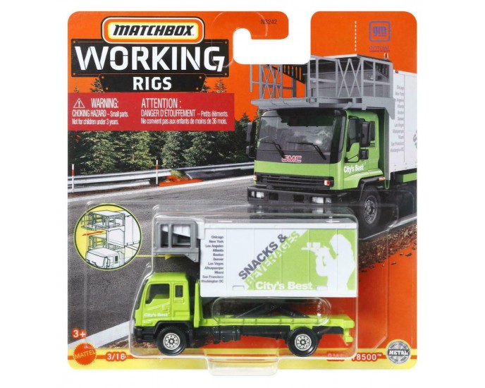 Mattel Matchbox Real Working Rigs - GMC T8500 Truck (HLN02)