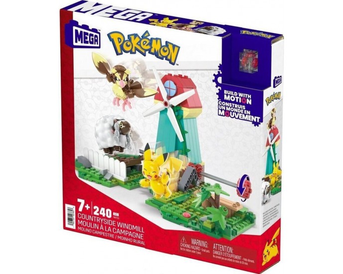 Mattel Mega Pokémon - Countryside Windmill (HKT21) ΠΑΙΧΝΙΔΙΑ ΔΡΑΣΤΗΡΙΟΤΗΤΩΝ
