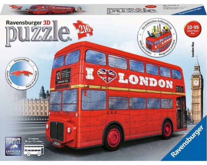Ravensburger 3D Puzzle: London Bus (216 pcs) (12534) PUZZLE