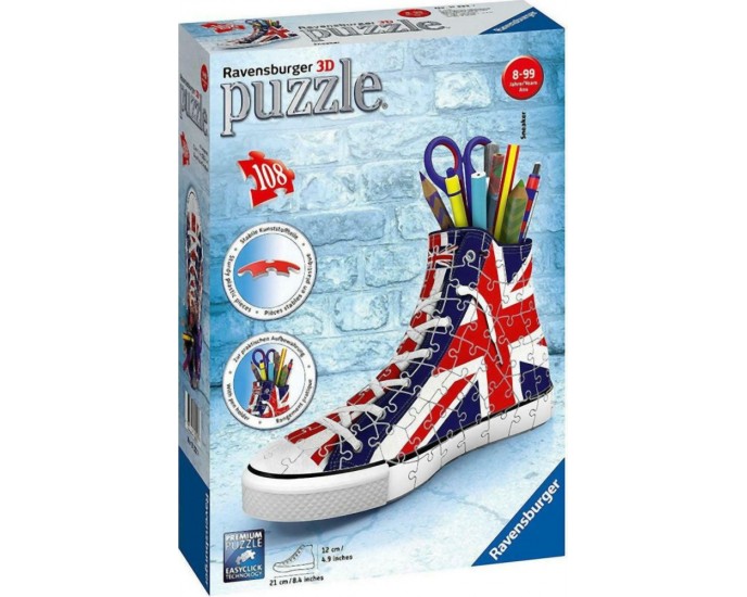Ravensburger 3D Puzzle: Sneaker British Flag (108 pcs) (11222) PUZZLE
