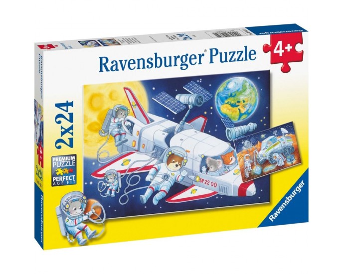 Ravensburger Puzzle: Animals in Space (2x24pcs) (05665) PUZZLE