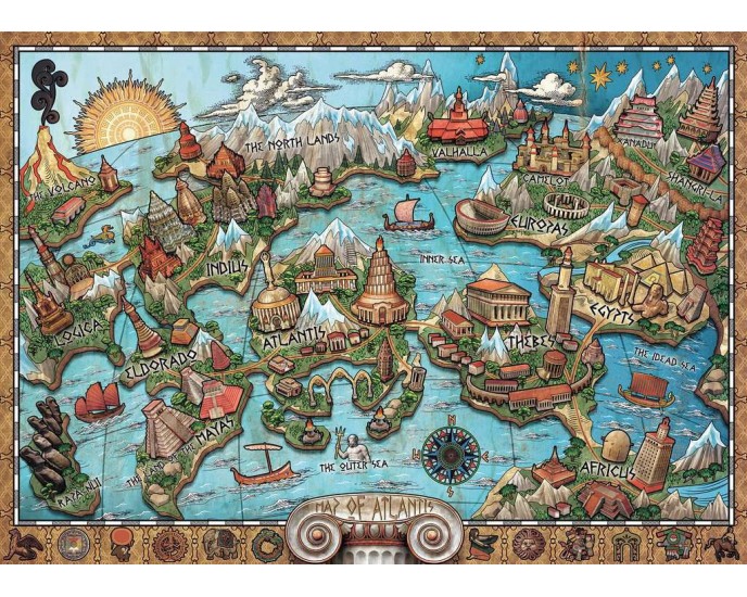 Ravensburger Puzzle: Mysterious Atlantis (1000pcs) (16728) PUZZLE