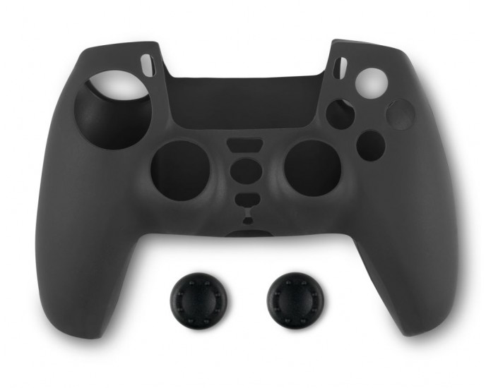 Spartan Gear - Controller Silicon Skin Cover and Thumb Grips (compatible with playstation 5) (colour: Black) ΑΞΕΣΟΥΑΡ ΤΕΧΝΟΛΟΓΙΑΣ