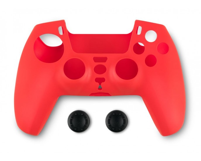Spartan Gear - Controller Silicon Skin Cover and Thumb Grips (compatible with playstation 5) (colour: Red) ΑΞΕΣΟΥΑΡ ΤΕΧΝΟΛΟΓΙΑΣ