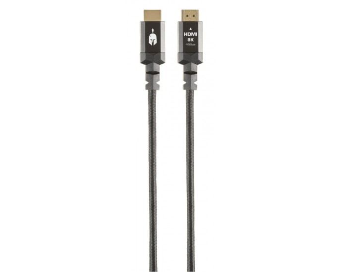 Spartan Gear - HDMI 2.1 Cable (length: 1,5m - Aluminum with gold plated plugs) 