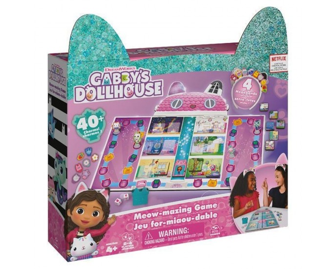Spin Master Gabbys Dollhouse: Meow-Mazing Game - Board Game (6065769) GABBY'S