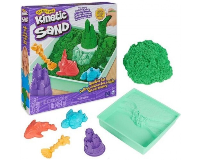 Spin Master Kinetic Sand: Sandbox Set - Green (20143455-20146487) 