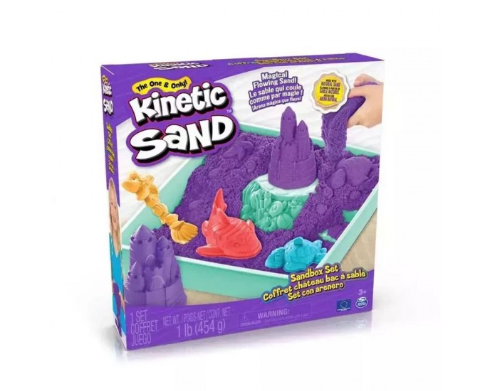 Spin Master Kinetic Sand: Sandbox Set - Purple (20143456-20146488) 