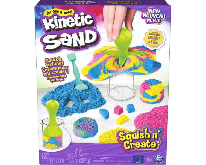 Spin Master Kinetic Sand: Squish n Create (6065527) ΚΕΝΤΡΑ ΔΡΑΣΤΗΡΙΟΤΗΤΩΝ