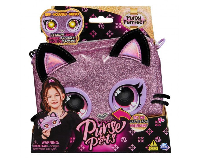 Spin Master Purse Pets - Purdy Purrfect Kitty Interactive Wristlet Bag (6067884) 