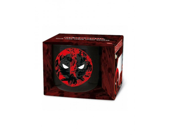 Stor Deadpool Ceramic Breakfast Mug in Gift Box (400ml) 