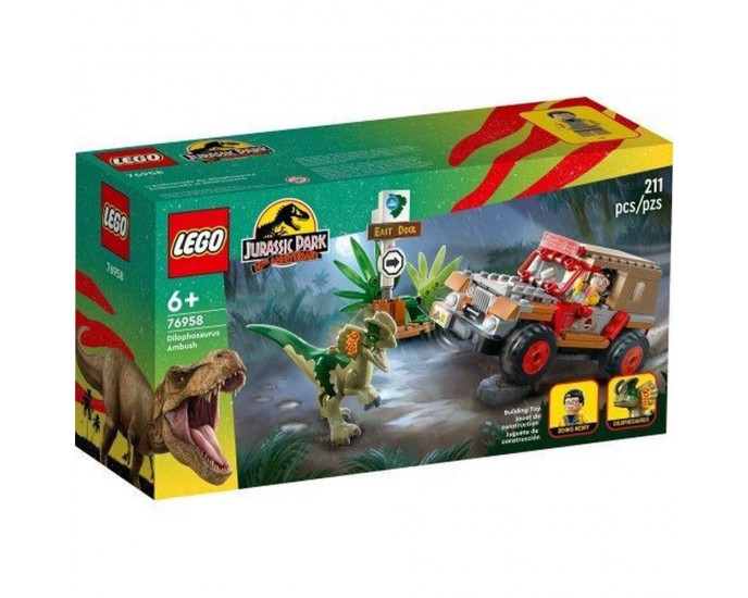 LEGO® Jurassic Park 30th Anniversary - Dilophosaurus Ambush (76958) LEGO