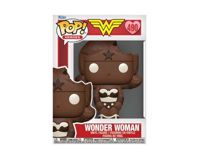 Funko Pop! Heroes DC Valentines Day 2024 - Wonder Woman (Valentine Chocolate) #490 Vinyl Figure 