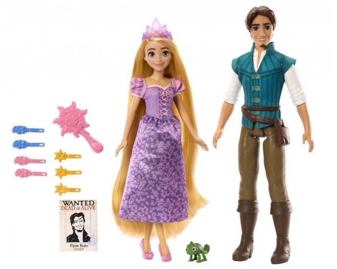 Mattel Disney Princess - Rapunzel  Flynn Rider Adventure Set (HLW39) ΚΟΥΚΛΕΣ
