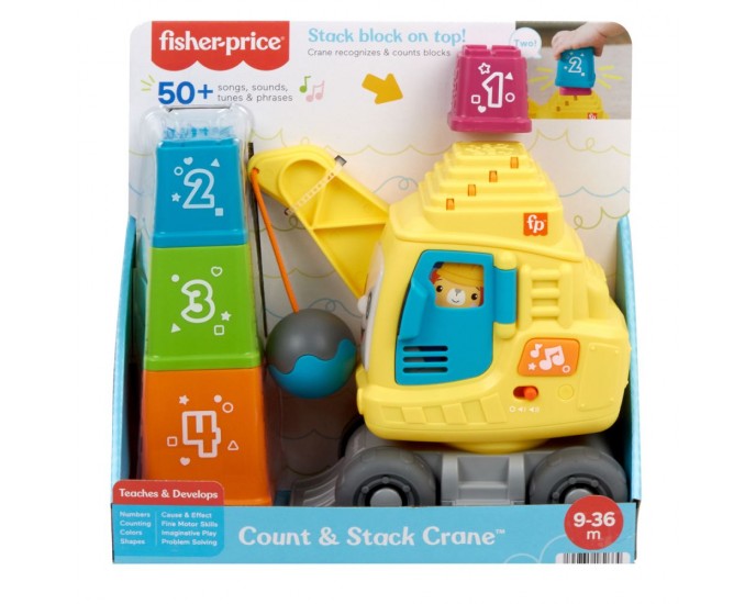 Fisher-Price® Count  Stack Crane (HWY62) FISHER PRICE