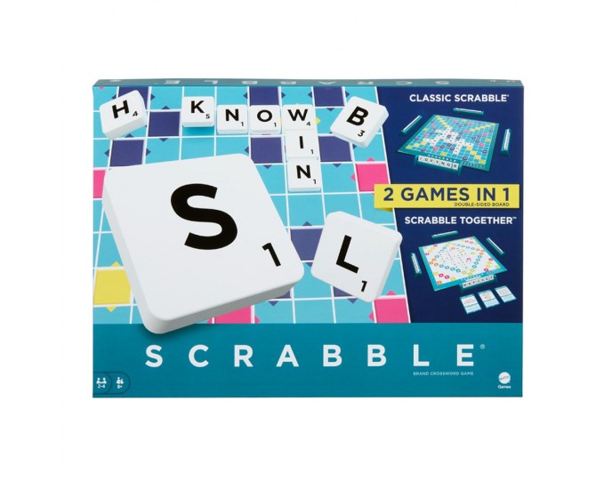 Mattel Scrabble® 2 in 1 (Greek Language) (HXW06) ΕΠΙΤΡΑΠΕΖΙΑ