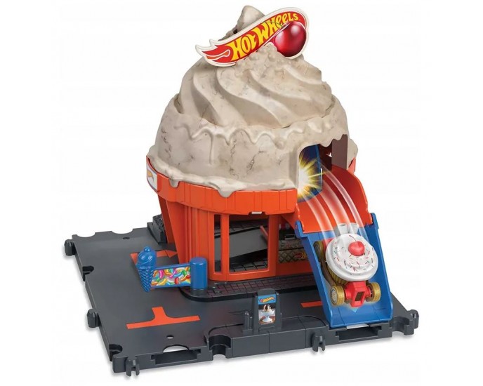 Mattel Hot Wheels City - Downtown Ice Cream Swirl (HKX38) HOT WHEELS