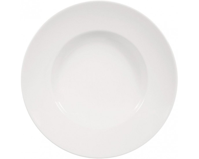 Πιάτο Σπαγγέτι Στρογγυλό Σετ 2τμχ Meran 30x30x5,9cm Πορσελάνη Λευκό 001.167730K2 Espiel ΠΙΑΤΑ