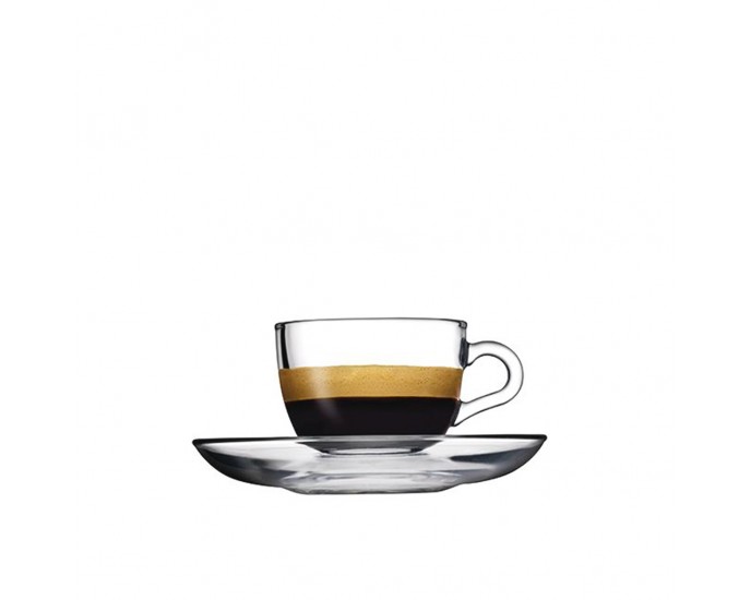 Basic Σετ 6τμχ Φλιτζάνια Espresso Γυάλινα Διάφανα 85ml SP97984K6 Espiel ΠΟΤΗΡΙΑ