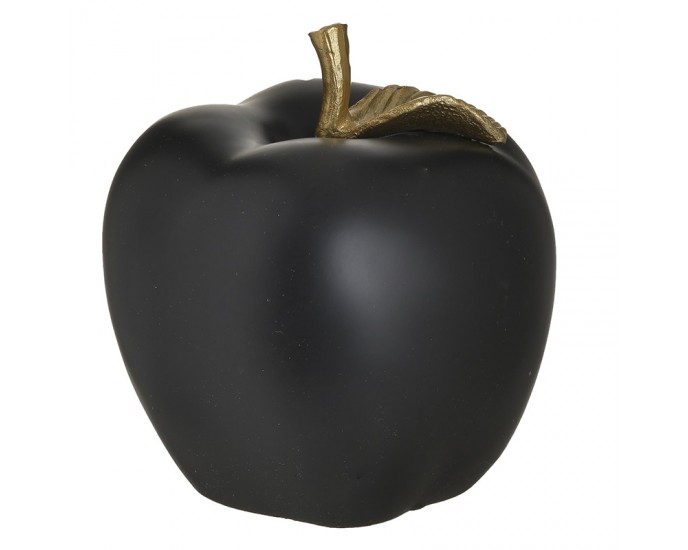 Διακοσμητικό Μήλο Polyresin Μαύρο/Χρυσό 15x15x15cm 3-70-323-0014 Inart ΕΠΙΤΡΑΠΕΖΙΑ ΔΙΑΚΟΣΜΗΤΙΚΑ