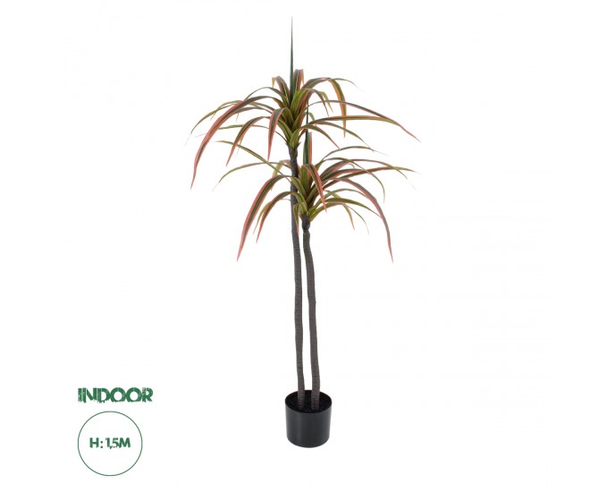 GloboStar® Artificial Garden DRAGON BLOOD TREE 20370 Τεχνητό Διακοσμητικό Φυτό Δράκαινα Υ150cm 