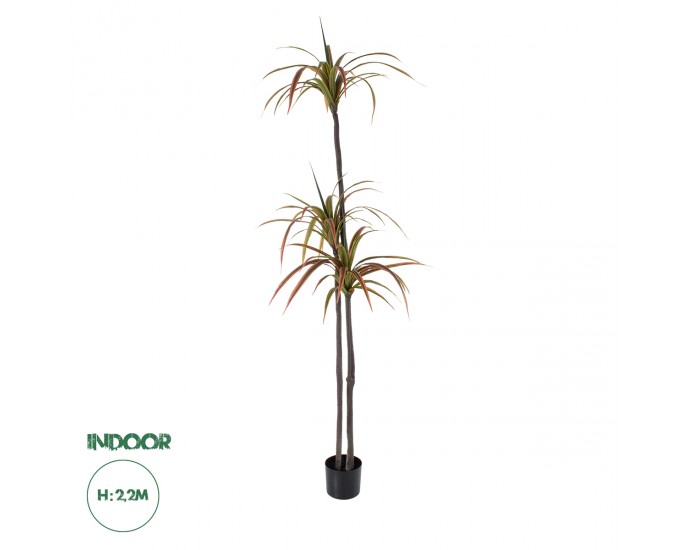 GloboStar® Artificial Garden DRAGON BLOOD TREE 20371 Τεχνητό Διακοσμητικό Φυτό Δράκαινα Υ220cm 