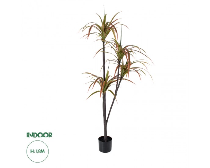 GloboStar® Artificial Garden DRAGON BLOOD TREE 20372 Τεχνητό Διακοσμητικό Φυτό Δράκαινα Υ180cm 