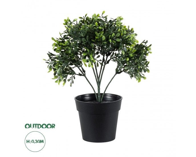 GloboStar® Artificial Garden BUXUS 20387 Τεχνητό Διακοσμητικό Φυτό Πυξός Υ30cm 