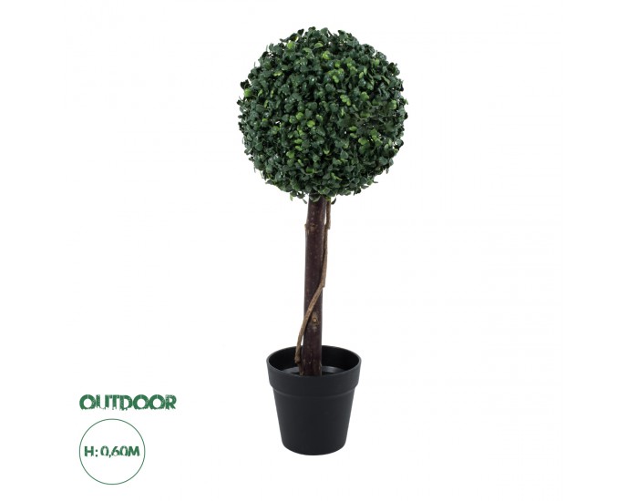 GloboStar® Artificial Garden BUXUS 20405 Τεχνητό Διακοσμητικό Φυτό Πυξός Υ60cm 