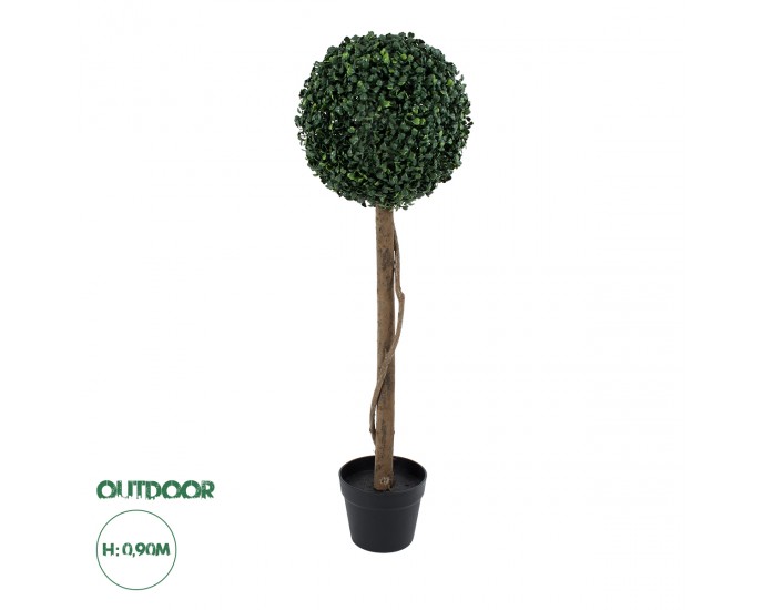 GloboStar® Artificial Garden BUXUS 20406 Τεχνητό Διακοσμητικό Φυτό Πυξός Υ90cm 
