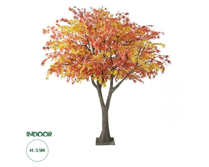 GloboStar® Artificial Garden AUTUMN MAPLE TREE 20360 Τεχνητό Διακοσμητικό Δέντρο Φθινοπωρινός Σφένδαμος Υ350cm 