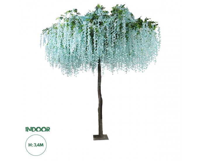 GloboStar® Artificial Garden WISTERIA FLOWER TREE 20433 Τεχνητό Διακοσμητικό Δέντρο Βιστερία Υ340cm 