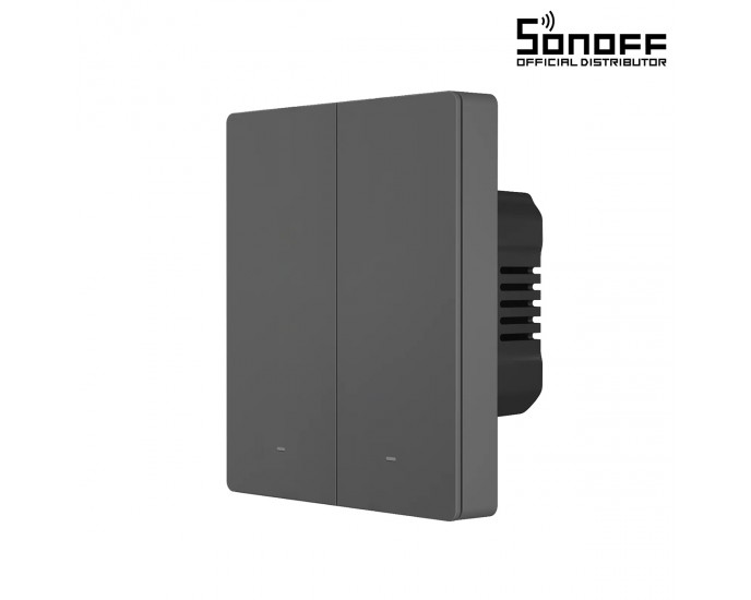GloboStar® 80088 SONOFF M5-2C-80 SwitchMan Mechanical Smart Switch WiFi & Bluetooth AC 100-240V Max 10A 2200W (5A/Way) 2 Way 