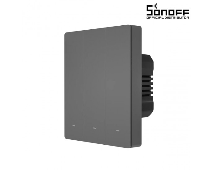 GloboStar® 80089 SONOFF M5-3C-80 SwitchMan Mechanical Smart Switch WiFi & Bluetooth AC 100-240V Max 6A 1320W (2A/Way) 3 Way 