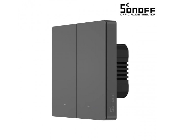 GloboStar® 80091 SONOFF M5-2C-86 SwitchMan Mechanical Smart Switch WiFi & Bluetooth AC 100-240V Max 10A 2200W (5A/Way) 2 Way 